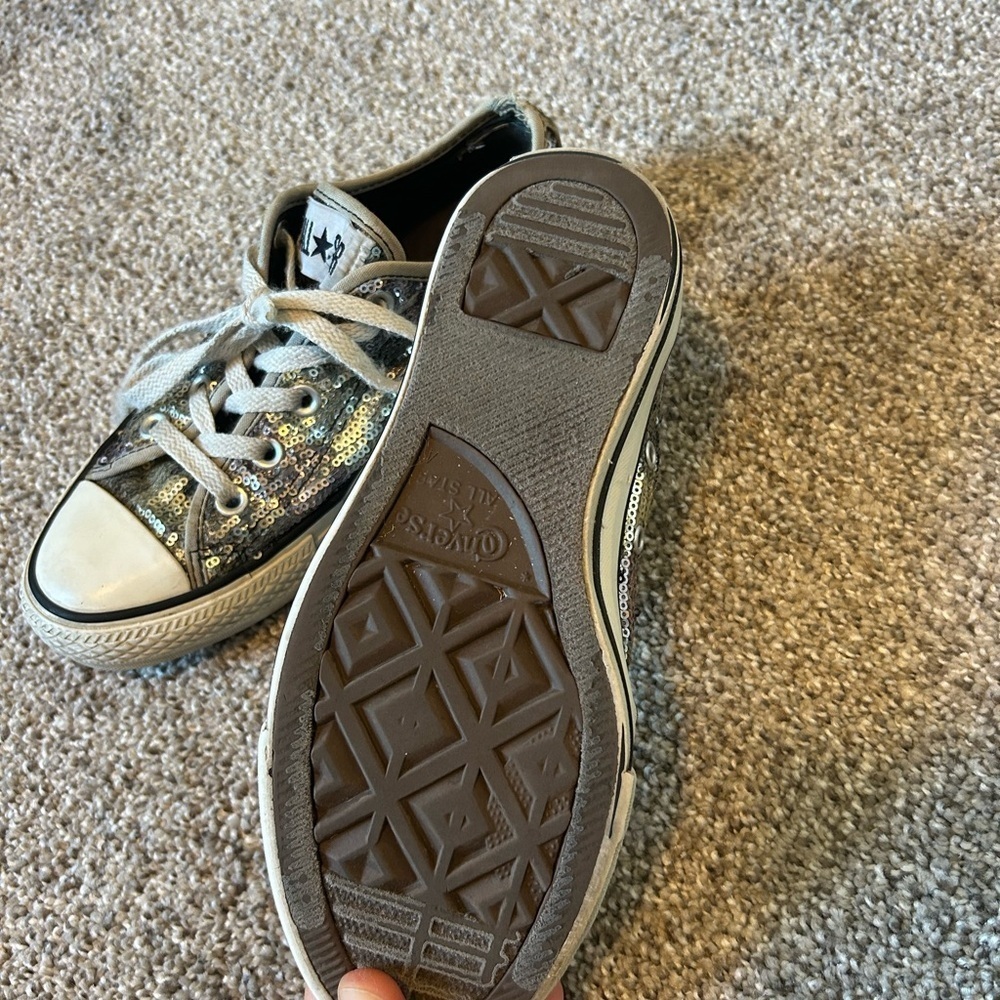 Limited edition rare sequin converse - Picture 5 of 7